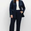 Schlupfhose mit Bügelfalten und Deko-Zipper<sheego Sale