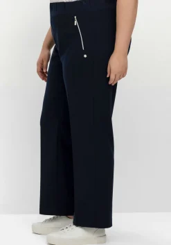 Schlupfhose mit Bügelfalten und Deko-Zipper<sheego Sale