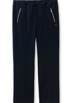 Schlupfhose mit Bügelfalten und Deko-Zipper<sheego Sale