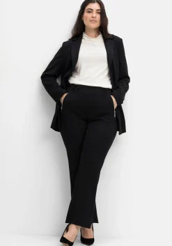 Schlupfhose mit Bügelfalten und Deko-Zipper<sheego Discount