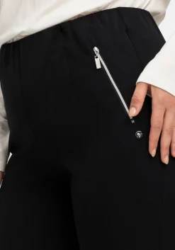 Schlupfhose mit Bügelfalten und Deko-Zipper<sheego Discount