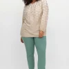 Schmale Bengalinhose mit Spitze am Saum<sheego Clearance