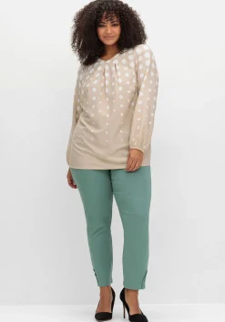 Schmale Bengalinhose mit Spitze am Saum<sheego Clearance