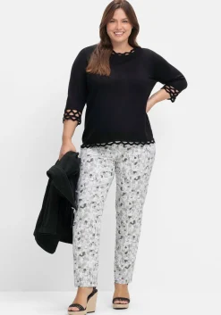 Schmale Bengalinhose mit Alloverdruck<sheego New