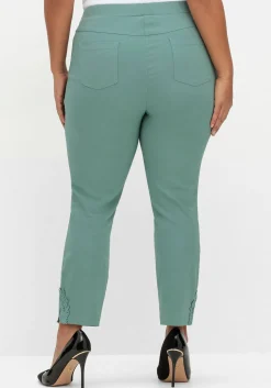 Schmale Bengalinhose mit Spitze am Saum<sheego Clearance