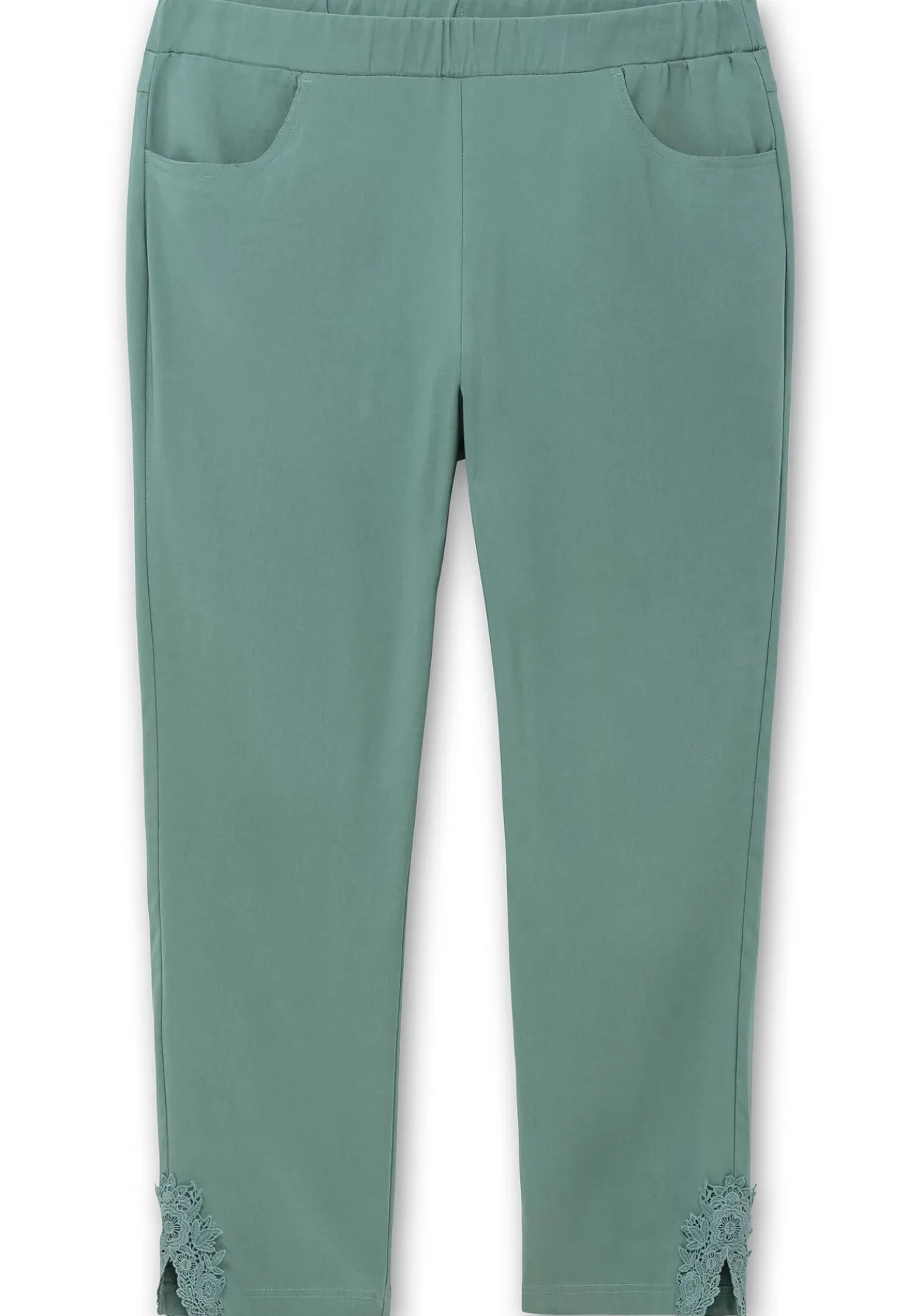 Schmale Bengalinhose mit Spitze am Saum<sheego Clearance