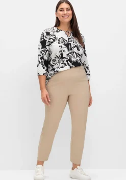 Schmale Bengalin-Schlupfhose mit dekorativem Bund<sheego Sale