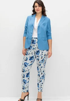 Schmale Bengalin-Schlupfhose mit Blumendruck<sheego New