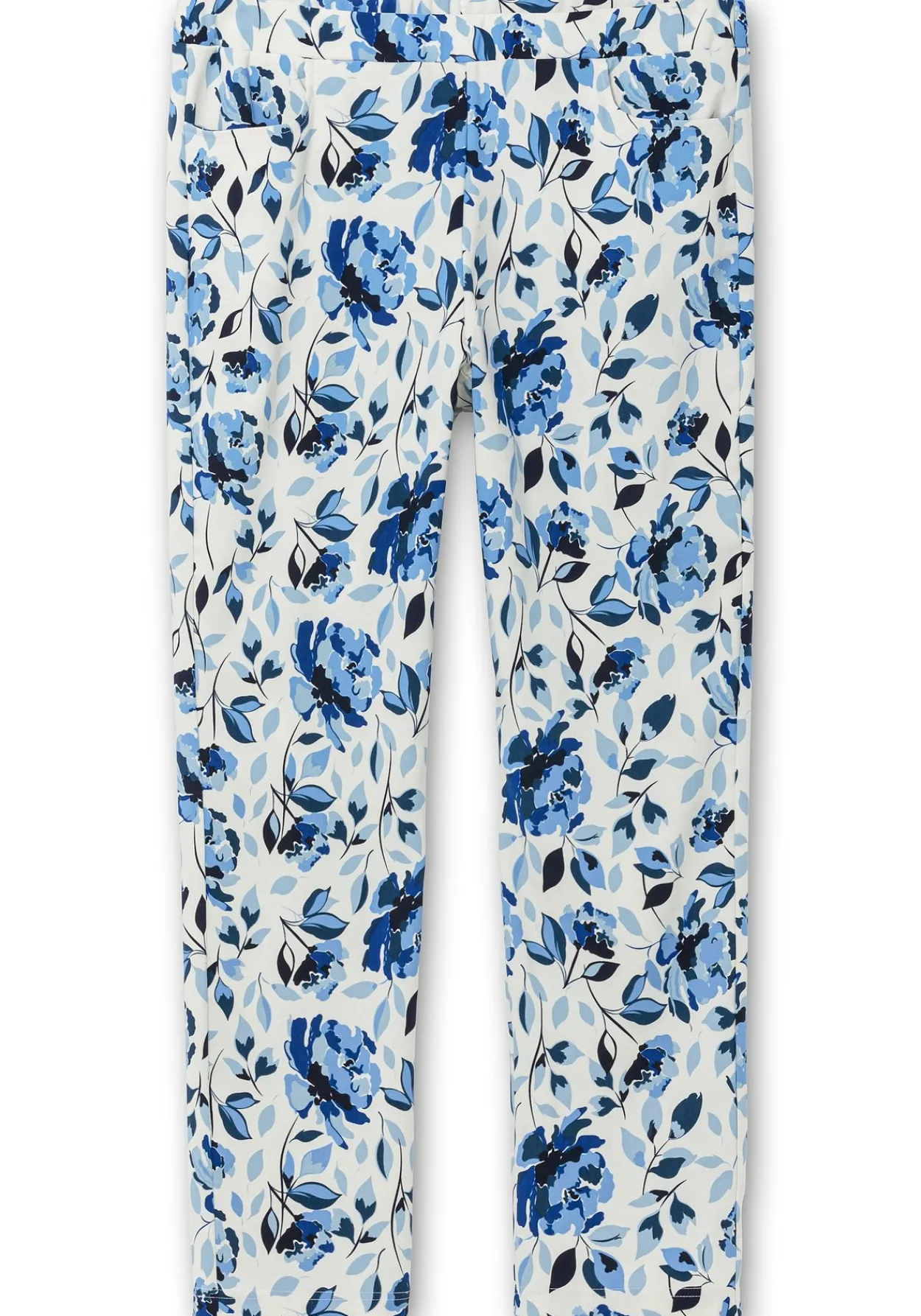 Schmale Bengalin-Schlupfhose mit Blumendruck<sheego New