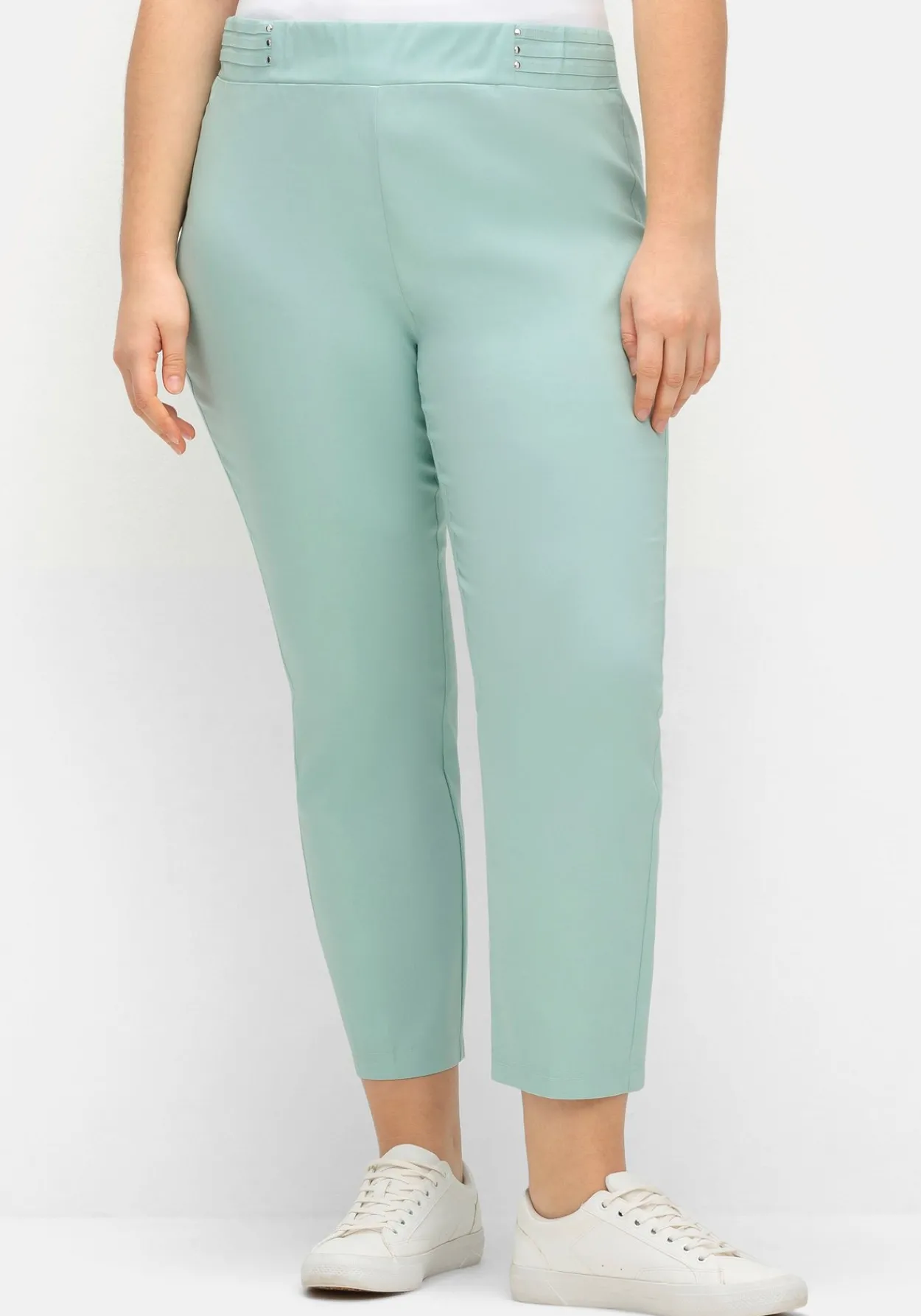 Schmale Bengalin-Schlupfhose mit dekorativem Bund<sheego New