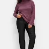 Schmale beschichtete Thermohose, innen angeraut<sheego Outlet