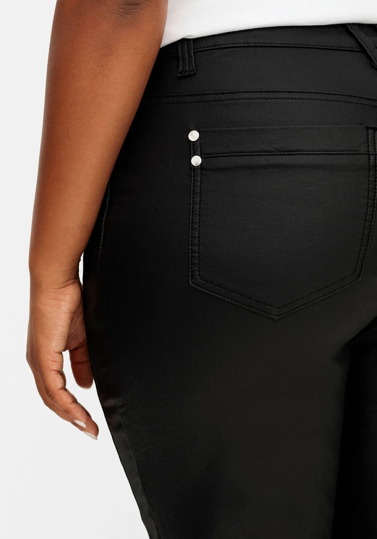 Schmale beschichtete Thermohose, innen angeraut<sheego Outlet