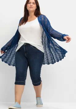 Schmale Caprijeans mit Push-up-Effekt, ultraflexibel<sheego Hot