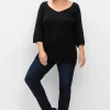 Schmale Cargo-Jeans mit Tasche seitlich am Bein<sheego New