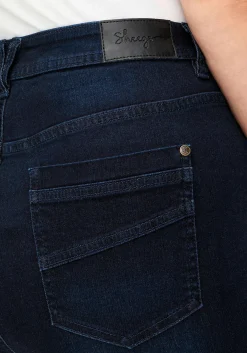 Schmale Cargo-Jeans mit Tasche seitlich am Bein<sheego New