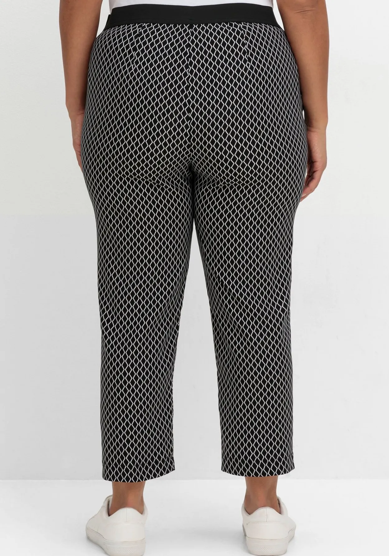 Schmale 7/8-Hose aus Bengalin, mit Grafikprint<sheego Best