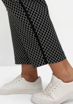 Schmale 7/8-Hose aus Bengalin, mit Grafikprint<sheego Best