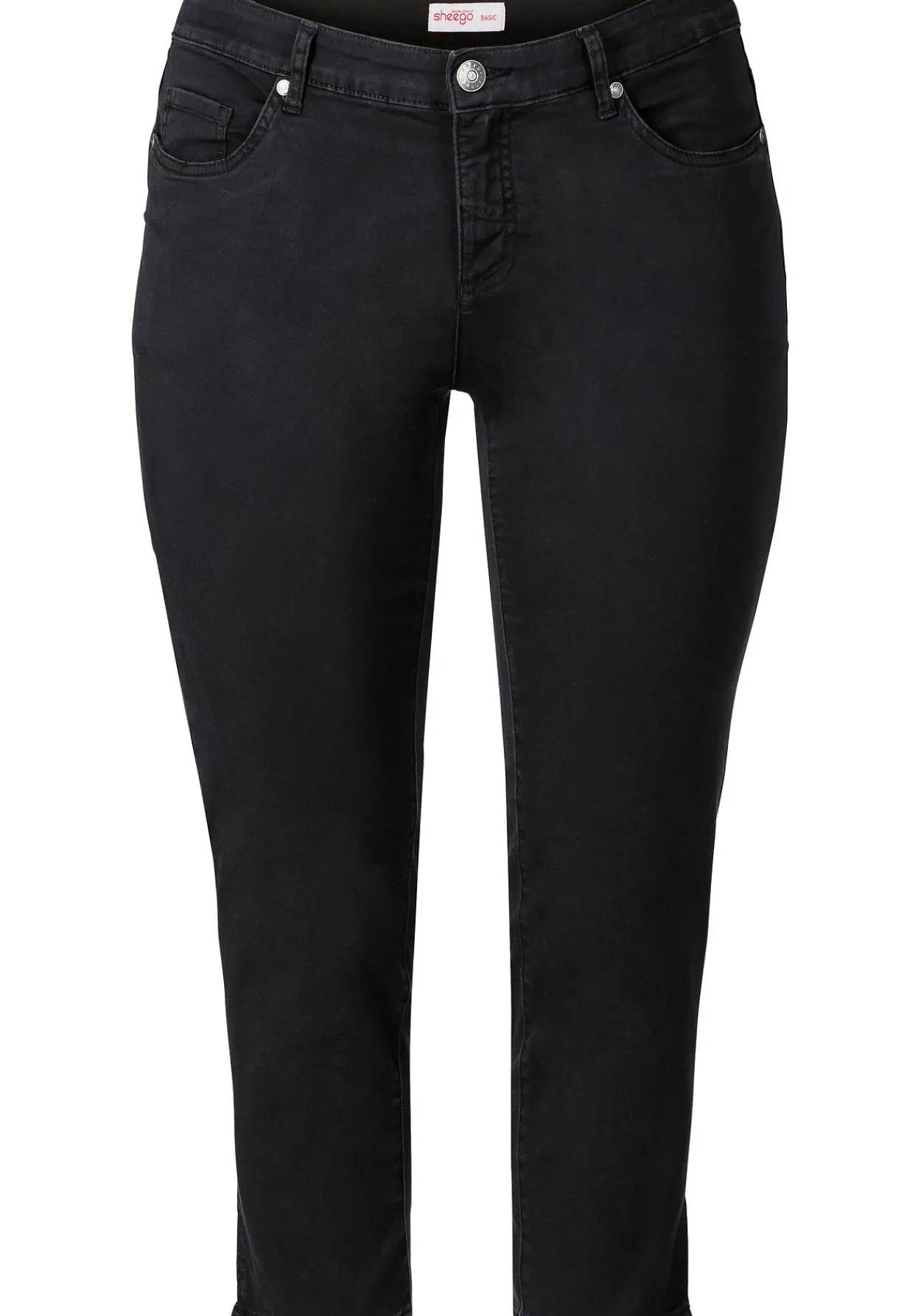 Schmale 7/8-Hose aus elastischem Baumwoll-Twill<sheego Clearance