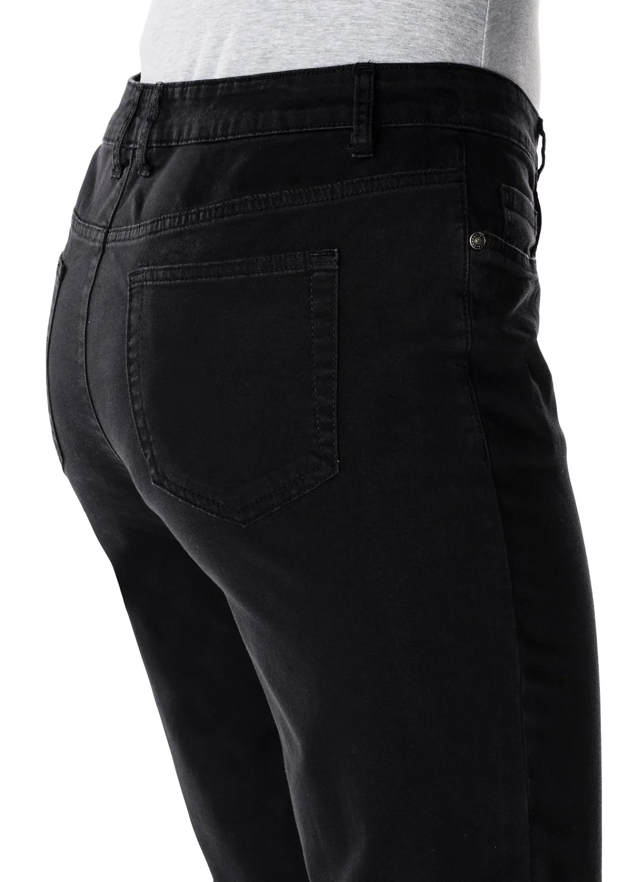 Schmale 7/8-Hose aus elastischem Baumwoll-Twill<sheego Clearance