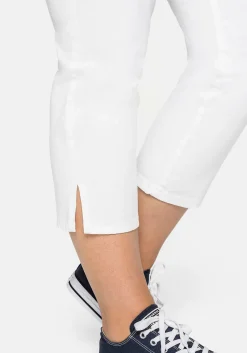 Schmale 7/8-Hose aus elastischem Baumwoll-Twill<sheego Hot