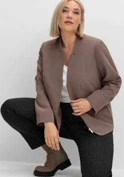 Schmale Hose mit grafischem Muster und Stretchbund<sheego Clearance