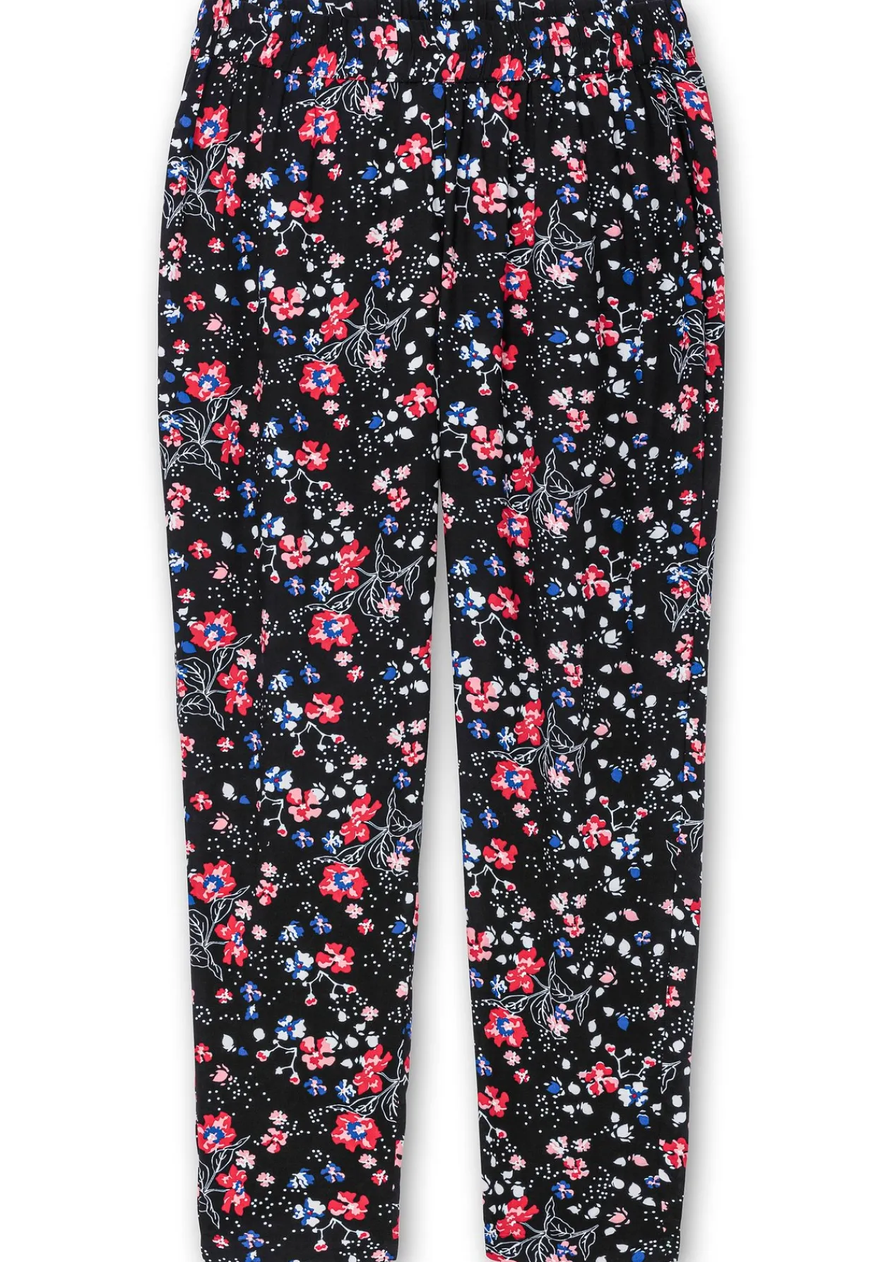 Schmale Hose mit Gummibund und Blumenprint<sheego Discount