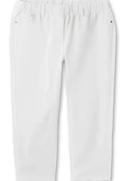 Schmale 7/8-Hose mit Gummibund, aus Twill<sheego Online