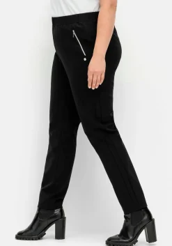 Schmale Hose mit Stretchbund, aus Scuba-Qualität<sheego Sale
