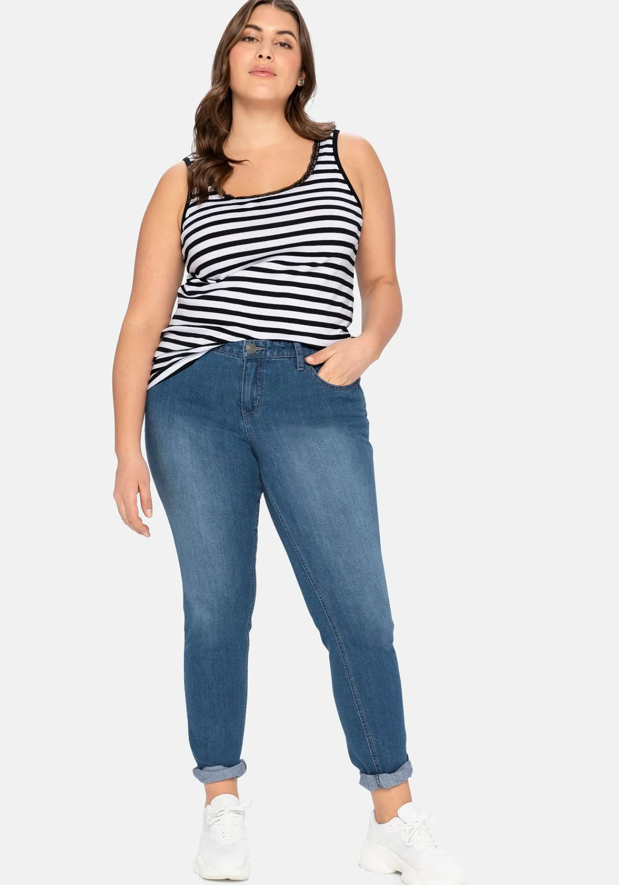 Schmale Jeans im Curvy-Schnitt SUSANNE<sheego Clearance