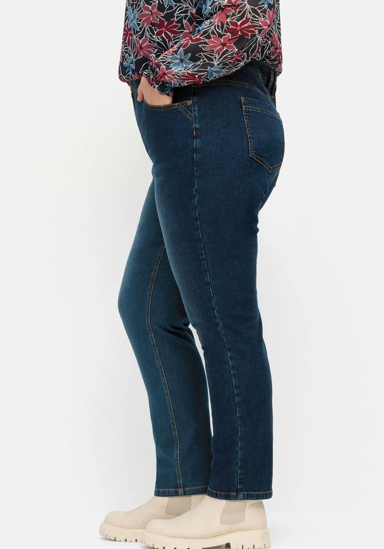 Schmale Jeans in Curvy-Schnitt PIA, in 5-Pocket-Form<sheego New