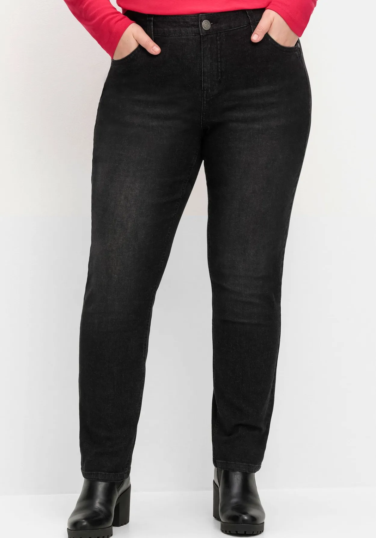 Schmale Jeans in Curvy-Schnitt PIA, in 5-Pocket-Form<sheego Online