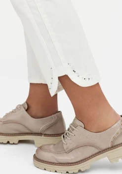 Schmale 7/8-Jeans mit Glitzersteinen am Saum<sheego Hot