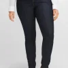 Schmale Jeans mit Kontrastnähten<sheego Discount