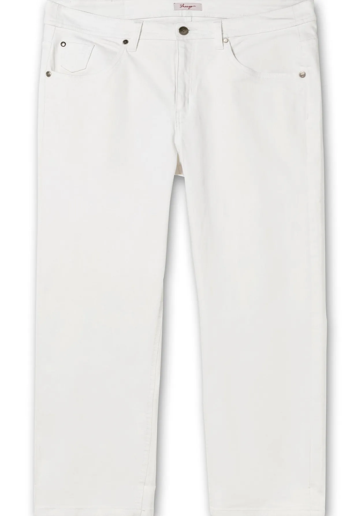 Schmale 7/8-Jeans mit Kontrasttape innen am Saum<sheego Online