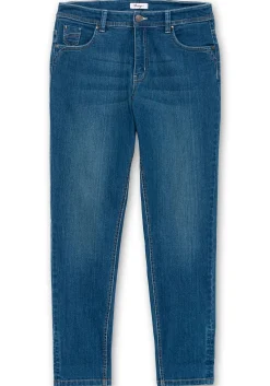 Schmale Jeans mit Kontrastnähten<sheego Fashion