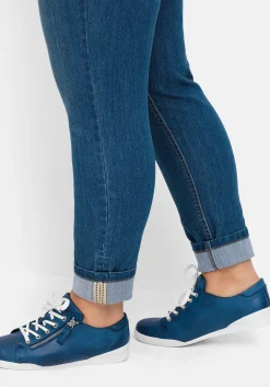 Schmale Jeans mit Kontrastnähten<sheego Fashion