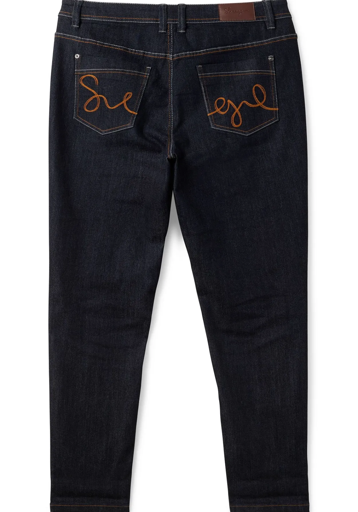 Schmale Jeans mit Kontrastnähten<sheego Discount