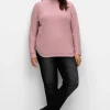 Schmale Jeans mit Rippstrick-Dehnbund<sheego Hot