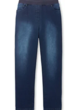 Schmale Jeans mit Rippstrick-Dehnbund<sheego Fashion