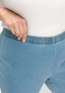 Schmale Jeans mit Stretchbund, ohne Taschen<sheego Clearance