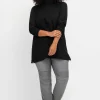 Schmale Jeans mit Ziernieten und Biesen<sheego Hot