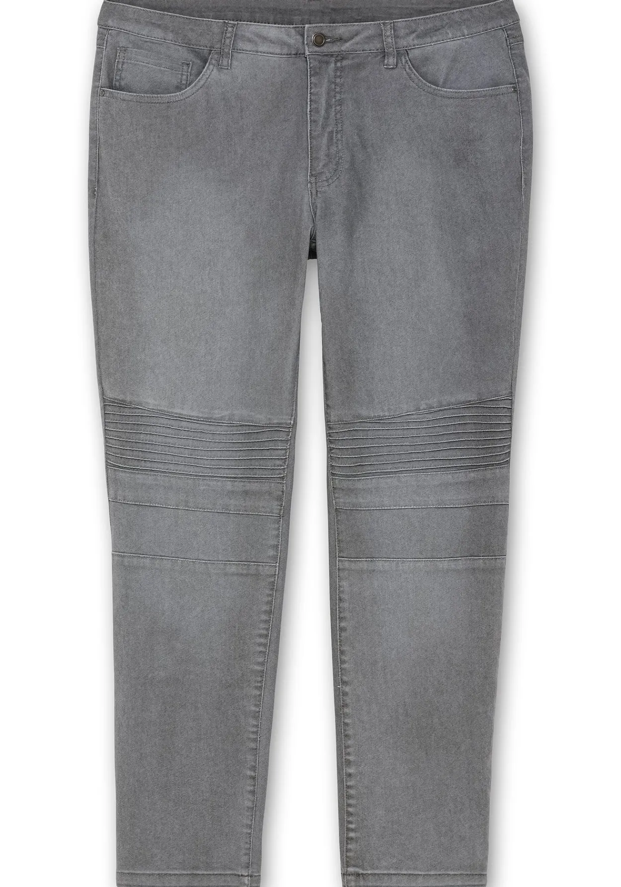 Schmale Jeans mit Ziernieten und Biesen<sheego Hot