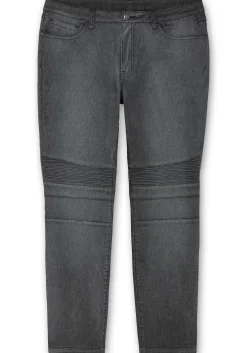 Schmale Jeans mit Ziernieten und Biesen<sheego Hot