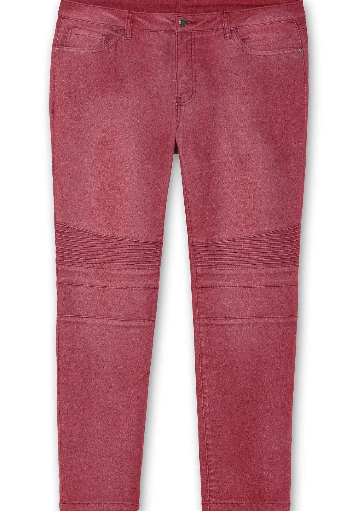 Schmale Jeans mit Ziernieten und Biesen<sheego Outlet