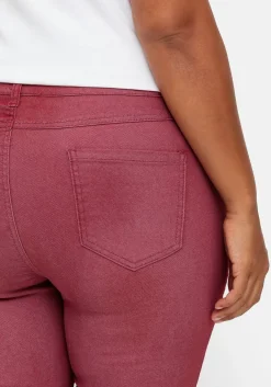 Schmale Jeans mit Ziernieten und Biesen<sheego Outlet