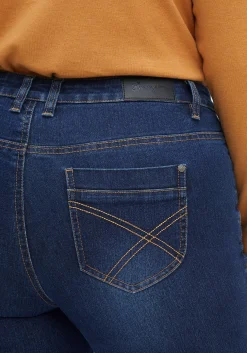 Schmale Jeans mit Zippern am Saumabschluss<sheego New