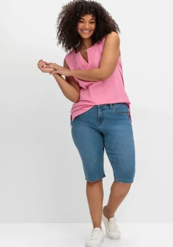 Schmale Jeans-Bermudas im Curvy-Schnitt PIA<sheego Sale