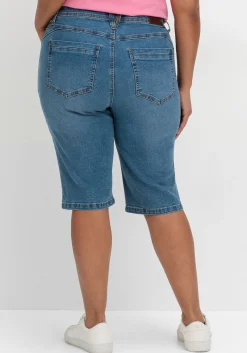 Schmale Jeans-Bermudas im Curvy-Schnitt PIA<sheego Sale