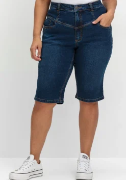 Schmale Jeans-Bermudas im Curvy-Schnitt ANNE<sheego Fashion