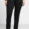 Schmale Stretchhose aus Baumwoll-Twill<sheego Online